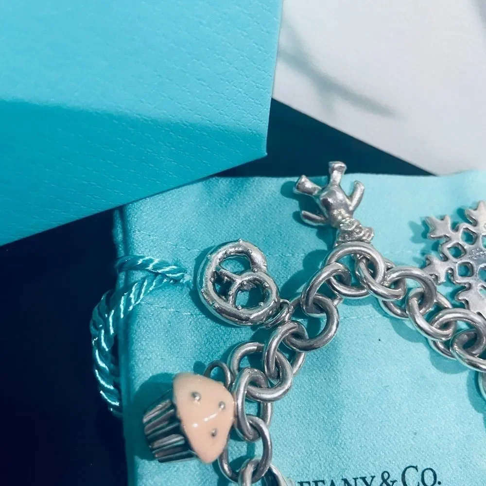NOT FOR SALE Authentic TIFFANY & CO Multi Charm Bracelet - Picture 5 of 15